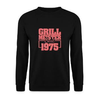 1975 - Unisex Pullover - Schwarz - Vorne - Alina (178cm) & Michal (187cm)