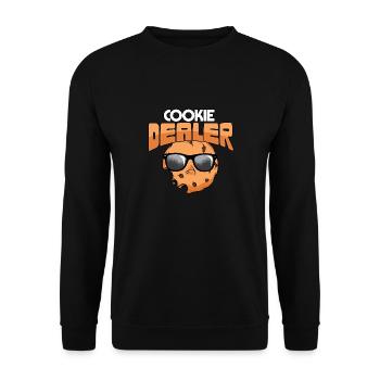 Cookie Dealer Girl Scout Troop Leader Cookie Mom - Unisex Pullover - Schwarz - Vorne - Alina (178cm) & Michal (187cm)