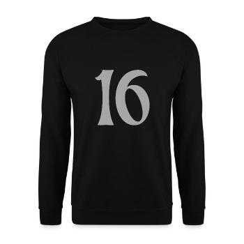 16 - Unisex Pullover - Schwarz - Vorne - Alina (178cm) & Michal (187cm)