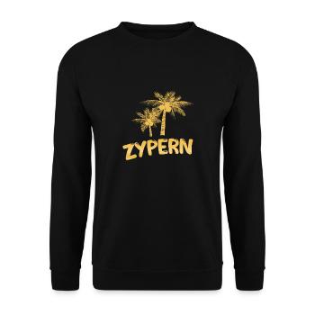 Chypre Chypre - Sweat-shirt Unisexe - noir - Devant - Alina (178cm) & Michal (187cm)