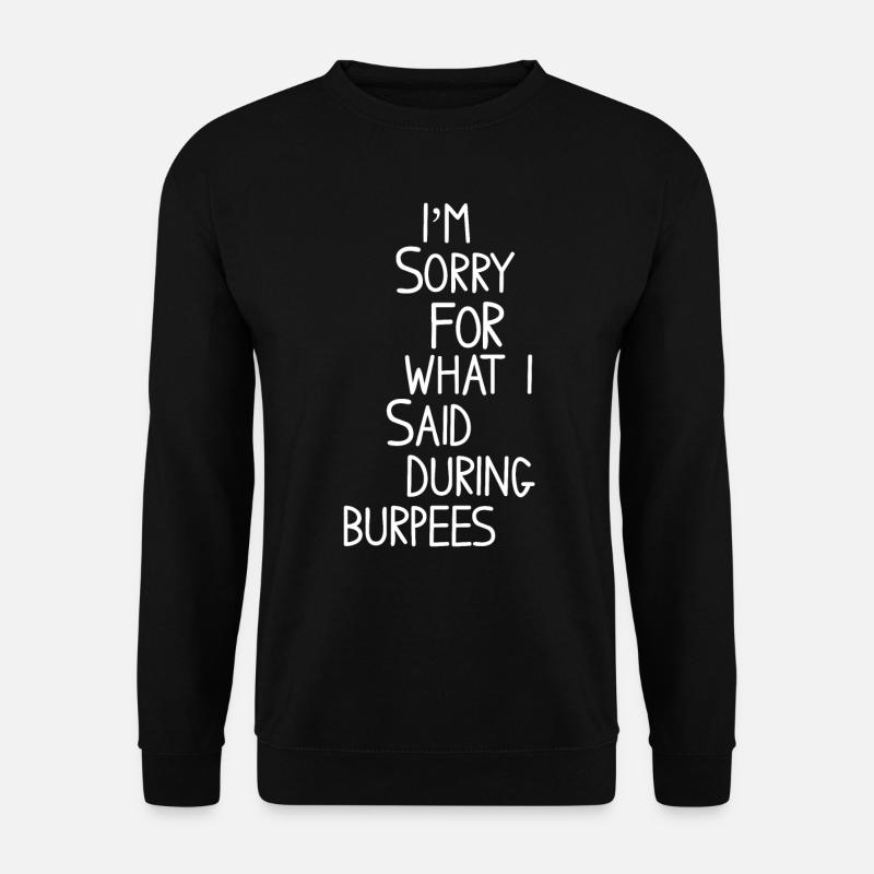 BURPEES - Unisex Pullover - Schwarz