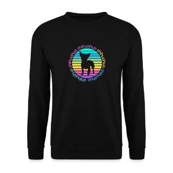 Chihuahua - un modèle pour les amateurs de chiens chiala - Sweat-shirt Unisexe - noir - Devant - Alina (178cm) & Michal (187cm)