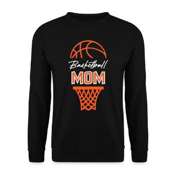Maman basketteuse - Sweat-shirt Unisexe - noir - Devant - Alina (178cm) & Michal (187cm)