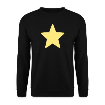 Yellow star to design - Unisex Sweatshirt - black - Front - Alina (178cm) & Michal (187cm)