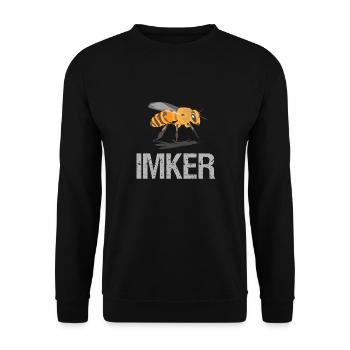 Apiculteur abeille abeille abeille père Zeidler - Sweat-shirt Unisexe - noir - Devant - Alina (178cm) & Michal (187cm)