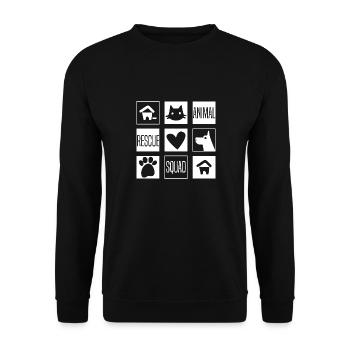 Saving Animal Rescue Animals Cats Dogs Animal - Unisex Sweatshirt - black - Front - Alina (178cm) & Michal (187cm)