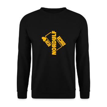 Couple Nordulf - Unisex Pullover - Schwarz - Vorne - Alina (178cm) & Michal (187cm)