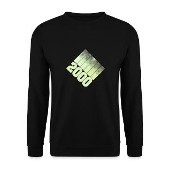First Name Year2000 - Unisex Sweatshirt - black - Front - Alina (178cm) & Michal (187cm)