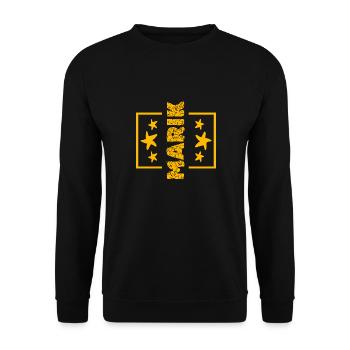 Anniversaire Marik - Sweat-shirt Unisexe - noir - Devant - Alina (178cm) & Michal (187cm)