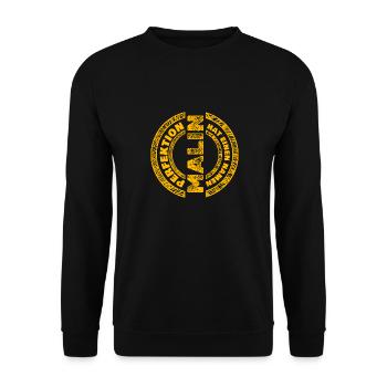 Perfekt Malin - Unisex Pullover - Schwarz - Vorne - Alina (178cm) & Michal (187cm)