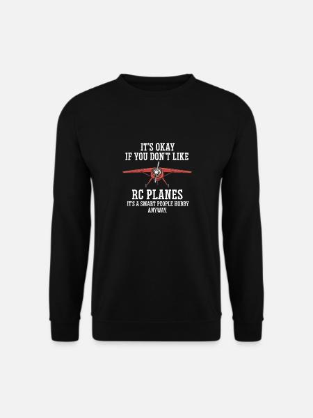 Modèle d’avion télécommandé - Sweat-shirt Unisexe - noir