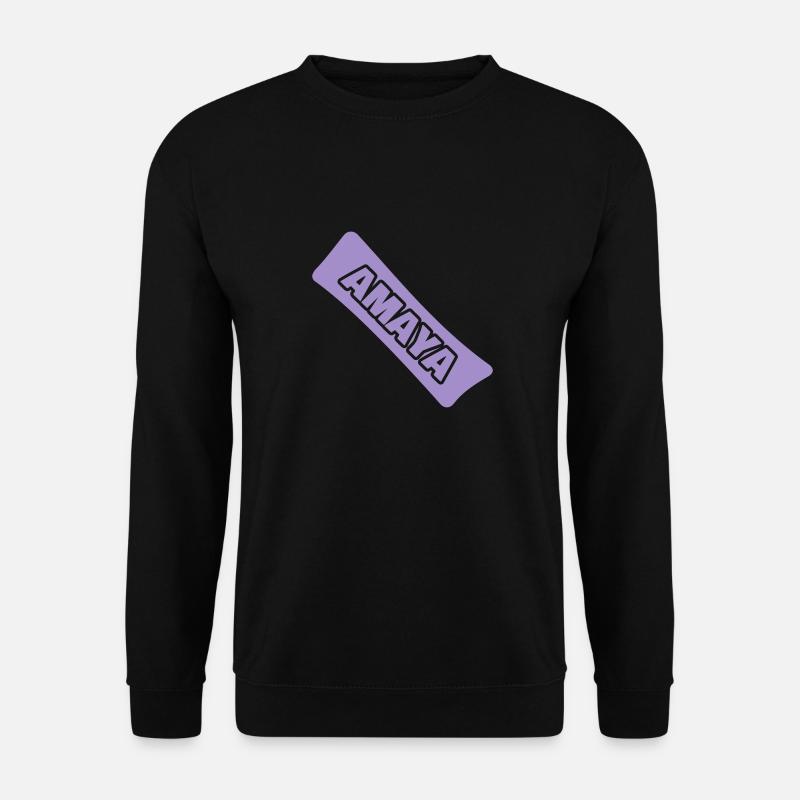 Name Amaya - Unisex Pullover - Schwarz