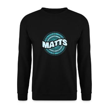 Matt's Gift Idea - Unisex Sweatshirt - black - Front - Alina (178cm) & Michal (187cm)
