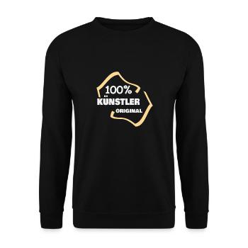 Artists as professions - Unisex Sweatshirt - black - Front - Alina (178cm) & Michal (187cm)