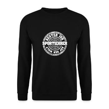 Job Physical Education Teacher - Unisex Sweatshirt - black - Front - Alina (178cm) & Michal (187cm)