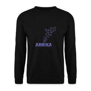 Annika - Unisex Pullover - Schwarz - Vorne - Alina (178cm) & Michal (187cm)