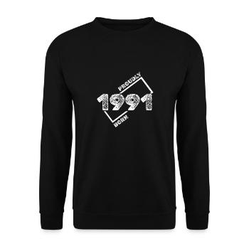 1991 - Unisex Sweatshirt - black - Front - Alina (178cm) & Michal (187cm)