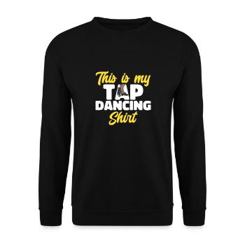 Tap Dance Teacher Tap Dancer Tap Dance - Unisex Sweatshirt - black - Front - Alina (178cm) & Michal (187cm)