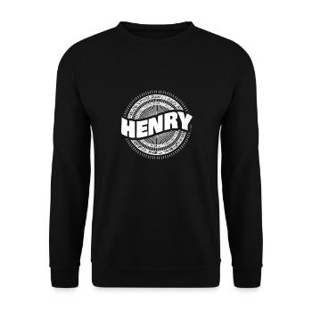 Henry as a gift idea - Unisex Sweatshirt - black - Front - Alina (178cm) & Michal (187cm)