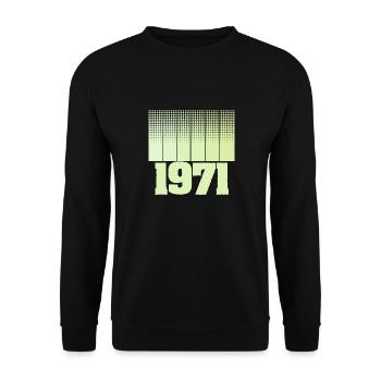 Spielfeld 1971 - Unisex Pullover - Schwarz - Vorne - Alina (178cm) & Michal (187cm)