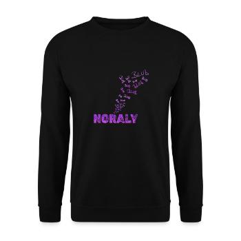 Noraly - Unisex Pullover - Schwarz - Vorne - Alina (178cm) & Michal (187cm)