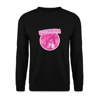 Kleopatra als Urlaub - Unisex Pullover - Schwarz - Vorne - Alina (178cm) & Michal (187cm)