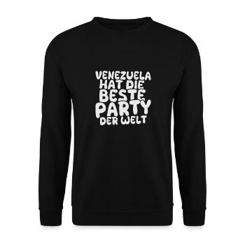 Gift for Venezuela - Unisex Sweatshirt - black - Front - Alina (178cm) & Michal (187cm)