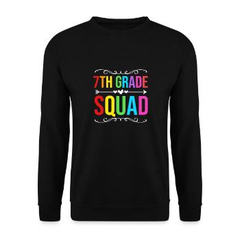7th Grade - Unisex Sweatshirt - black - Front - Alina (178cm) & Michal (187cm)