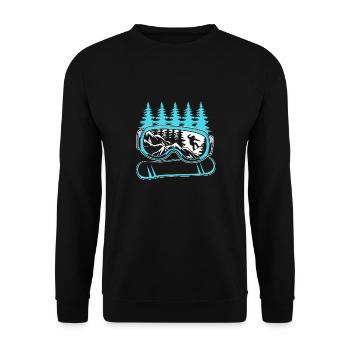 Snowboard Snowboarding Snowboard Holidays Snowboarders - Unisex Sweatshirt - black - Front - Alina (178cm) & Michal (187cm)