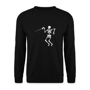Clôture Clôture - Sweat-shirt Unisexe - noir - Devant - Alina (178cm) & Michal (187cm)