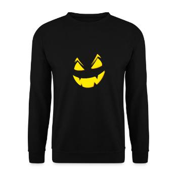 Halloween - Unisex Pullover - Schwarz - Vorne - Alina (178cm) & Michal (187cm)