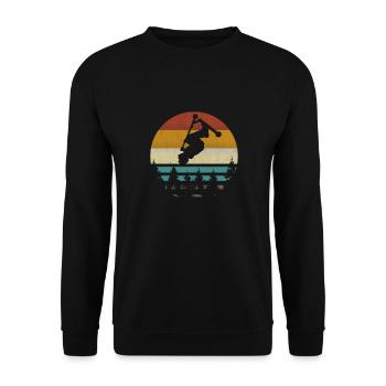 Stuntscooter stunt scooter scooter retro vintag - Unisex Sweatshirt - black - Front - Alina (178cm) & Michal (187cm)