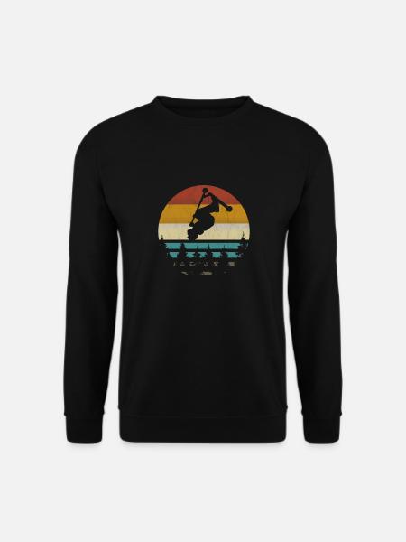 Stuntscooter Stunt Scooter Tretroller retro vintag - Unisex Pullover - Schwarz
