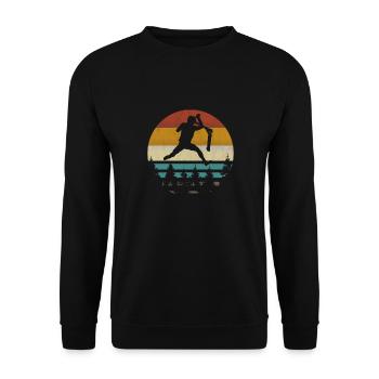 Stuntscooter stunt scooter scooter retro vintag - Unisex Sweatshirt - black - Front - Alina (178cm) & Michal (187cm)
