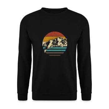Border Collie chien chiot élevage Agility chien de compagnie - Sweat-shirt Unisexe - noir - Devant - Alina (178cm) & Michal (187cm)