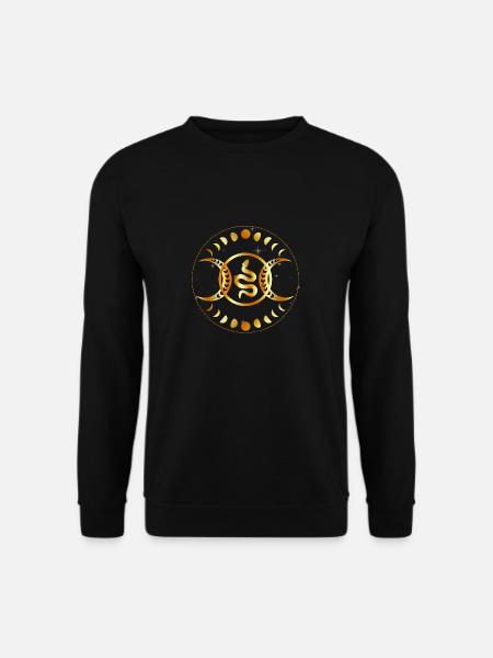 Serpent mystique Goldmandala - Sweat-shirt Unisexe - noir