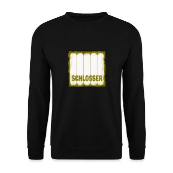 Schlosser - Unisex Pullover - Schwarz - Vorne - Alina (178cm) & Michal (187cm)