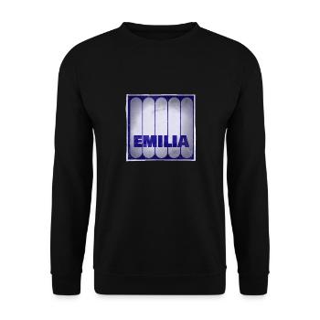 Emilia - Unisex Pullover - Schwarz - Vorne - Alina (178cm) & Michal (187cm)
