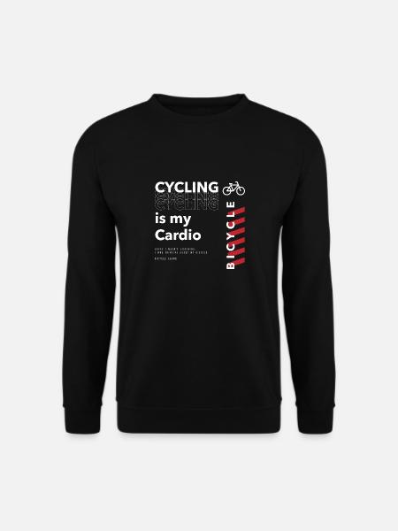 Radfahren als Cardio Bicycle Squad Nachhaltige - Unisex Pullover - Schwarz