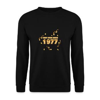 Année 1977 - Sweat-shirt Unisexe - noir - Devant - Alina (178cm) & Michal (187cm)