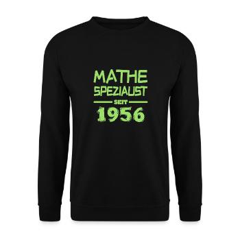 Witzig 1956 - Unisex Pullover - Schwarz - Vorne - Alina (178cm) & Michal (187cm)