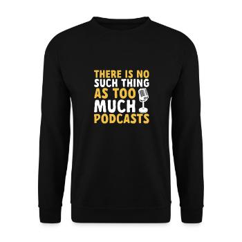 Podcaster Podcast - Unisex Sweatshirt - black - Front - Alina (178cm) & Michal (187cm)