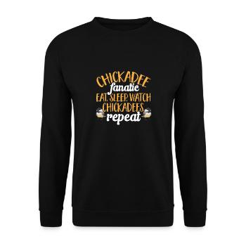 Observation des oiseaux mésanges - Sweat-shirt Unisexe - noir - Devant - Alina (178cm) & Michal (187cm)