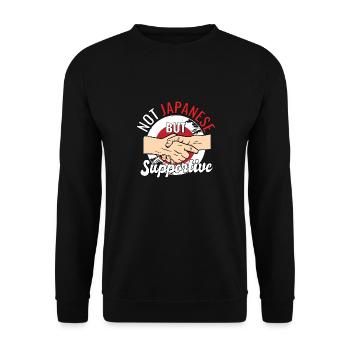 Pas japonais mais voyageur de campagne favorable - Sweat-shirt Unisexe - noir - Devant - Alina (178cm) & Michal (187cm)