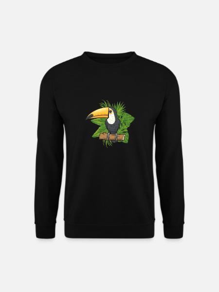Toucan Bird Rainforest - Unisex Sweatshirt - black