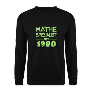 1980 - Sweat-shirt Unisexe - noir - Devant - Alina (178cm) & Michal (187cm)
