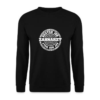 Dentist as a job - Unisex Sweatshirt - black - Front - Alina (178cm) & Michal (187cm)
