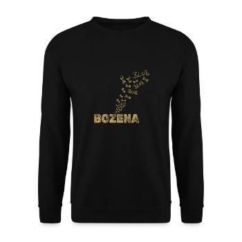 Bozena comme bateau - Sweat-shirt Unisexe - noir - Devant - Alina (178cm) & Michal (187cm)