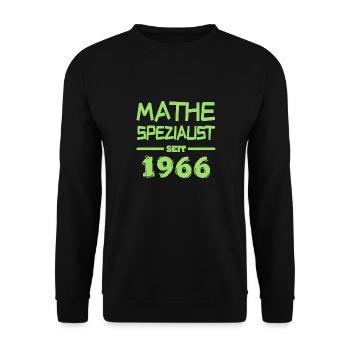 Mathespezialist 1966 - Unisex Pullover - Schwarz - Vorne - Alina (178cm) & Michal (187cm)