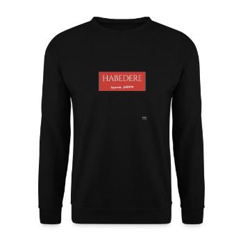 HABEDERE - Liebhaber der Bayrischen Kultur - Unisex Pullover - Schwarz - Vorne - Alina (178cm) & Michal (187cm)